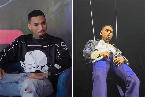 Chris Brown Seemed To Get Excited By His Backup Dancer,。